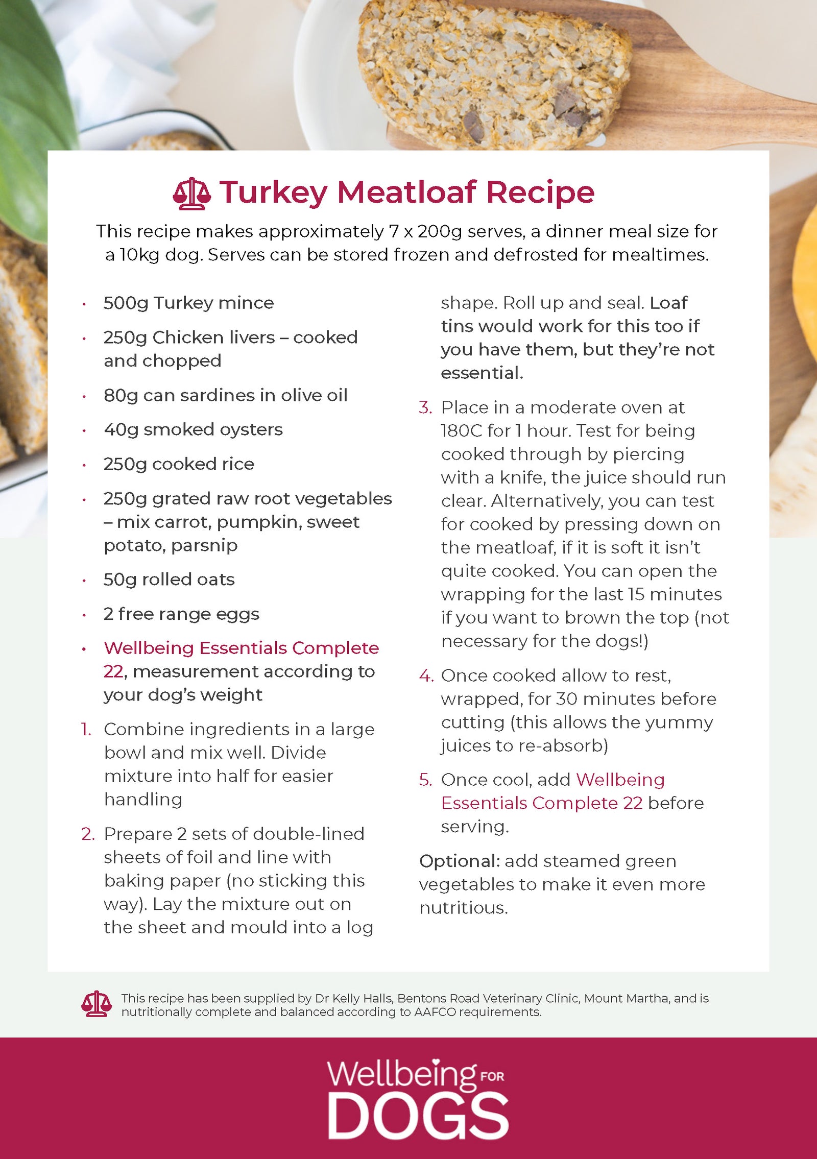 Recipes - Wellbeing for Dogs